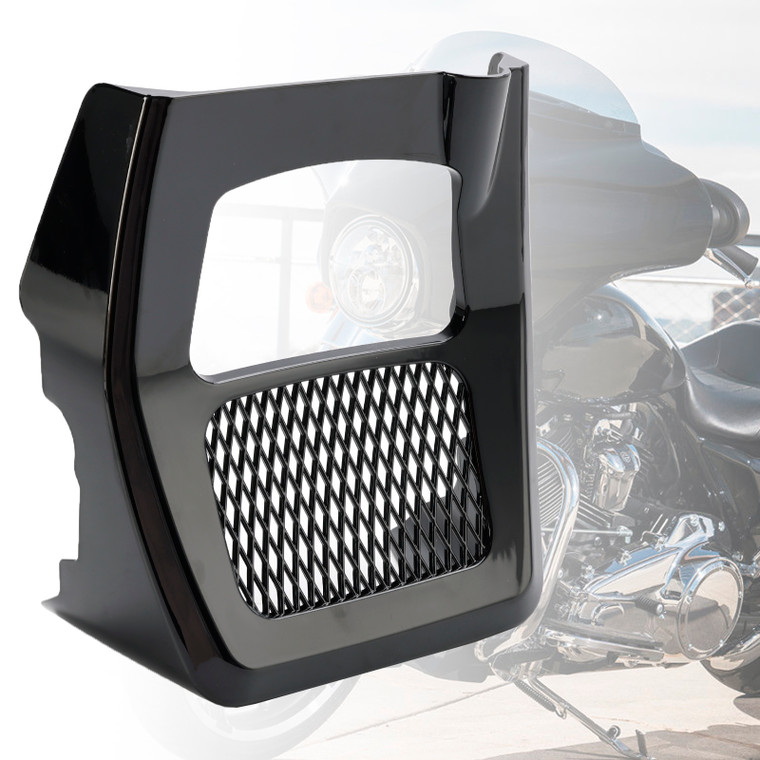 2017-2024 Road King Street Glide Electra Glide Fairing Spoilers Chin Cover Black Generic