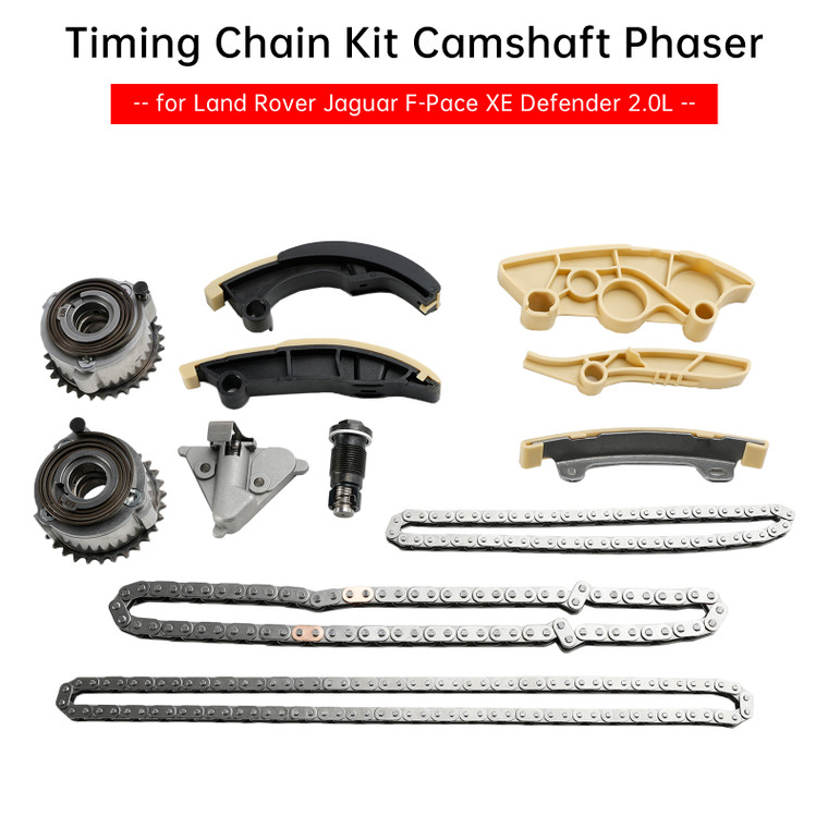 2017- Land Rover Jaguar F-Pace XE Defender 2.0L Timing Chain Kit Camshaft Phaser LR091740 LR091742 Generic