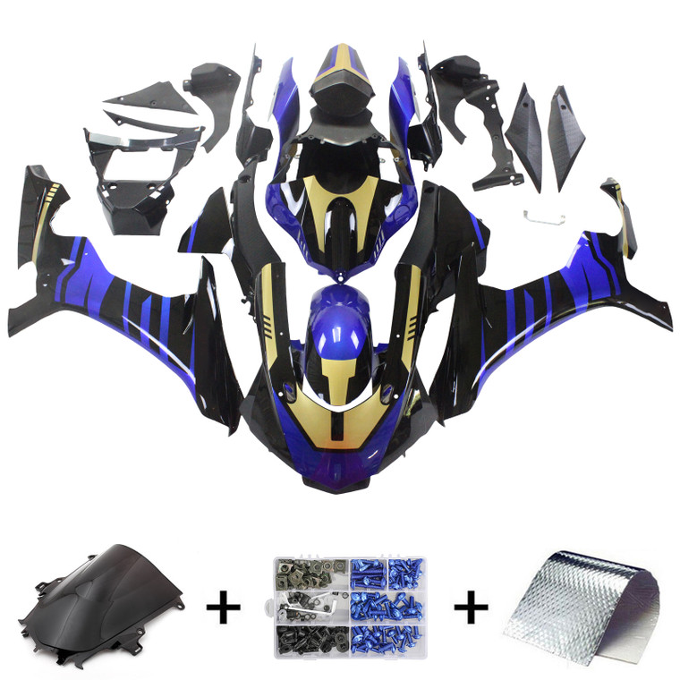 2015-2019 Yamaha YZF 1000 R1 Injection Fairing Kit Bodywork Plastic ABS #161