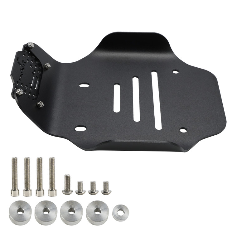 2021-2024 Moto Guzzi V7 & V9 Aluminum Sump Guard Skid Bash Plate Protection Matte Black Generic