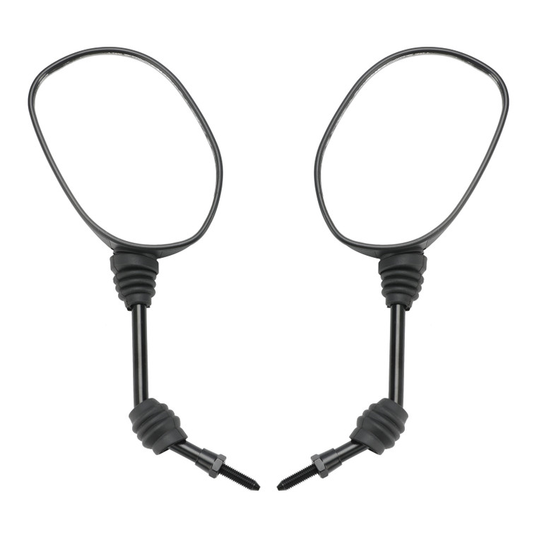 Piaggio Zip SP1 50cc LC FastRider 50cc AC Rearview Mirrors Left and Right M8x1.25 271018 Black Generic