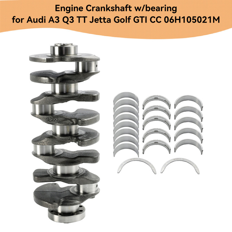 2008-2016 VW Jetta Golf GTI CC Engine Crankshaft w/bearing 06H105021M Generic