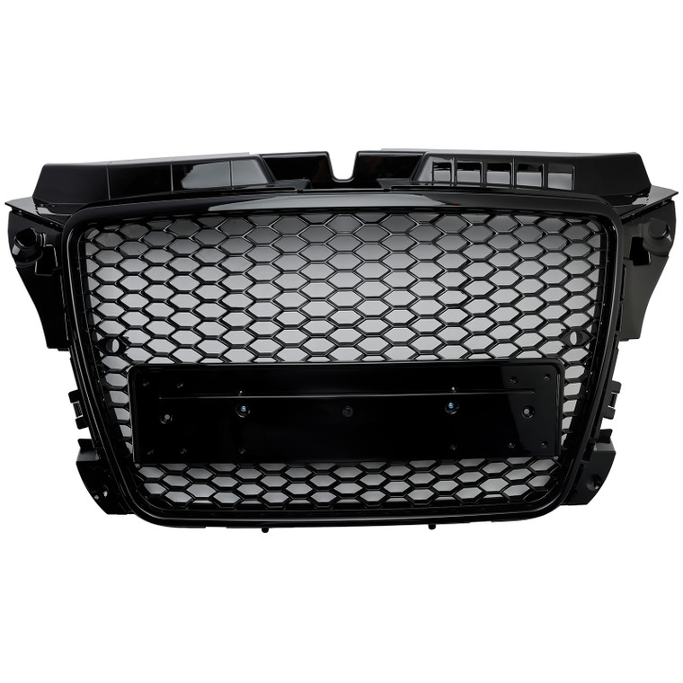 2008-2013 Audi A3 8P S3 RS3 Style Honeycomb Front Bumper Grille Black Generic