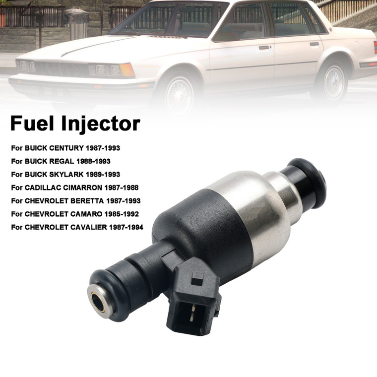 1985-1994 CHEVROLET BERETTA CAMARO CAVALIER CELEBRITY CORSICA LUMINA 1PCS Fuel Injector 5235136 Silver Generic