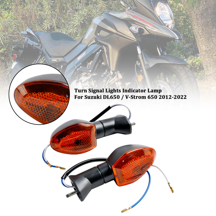 2012-2022 Suzuki V-Strom 650 1000 1050 GSX-S 750 Turn Signal Lights Indicator Lamp Amber Generic
