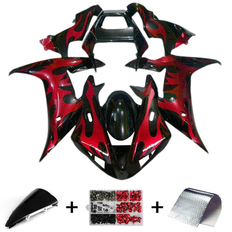 2002-2003 Yamaha YZF 1000 R1 Injection Fairing Kit Bodywork Plastic ABS Amotopart Fairing