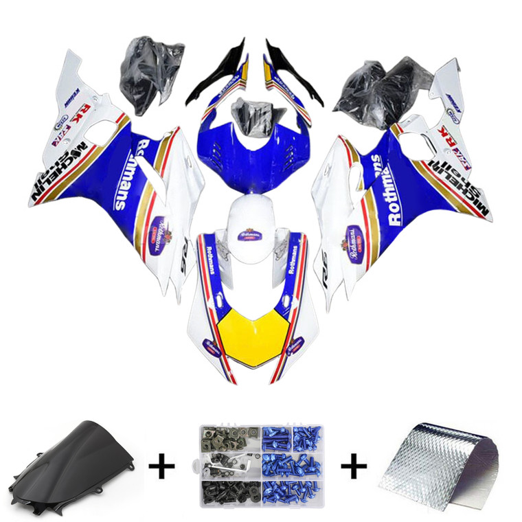 2017-2023 Yamaha YZF-R6 Injection Fairing Kit Bodywork Plastic ABS Amotopart Fairing #165
