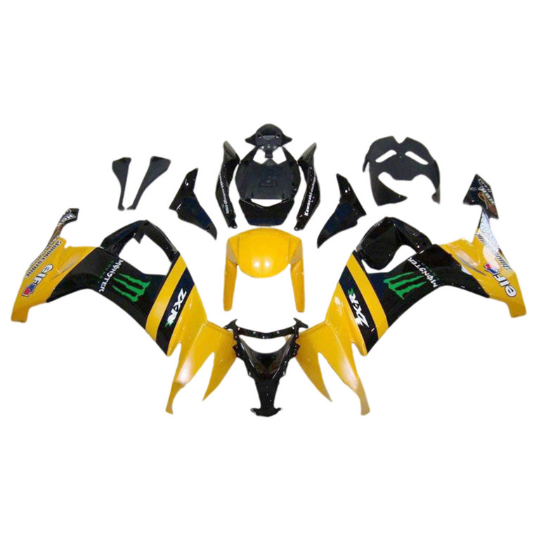 2008-2010 Kawasaki ZX10R Injection Fairing Kit Bodywork Plastic ABS Amotopart Fairing #148