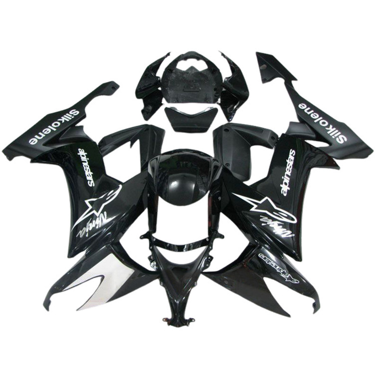 2008-2010 Kawasaki ZX10R Injection Fairing Kit Bodywork Plastic ABS Amotopart Fairing #154