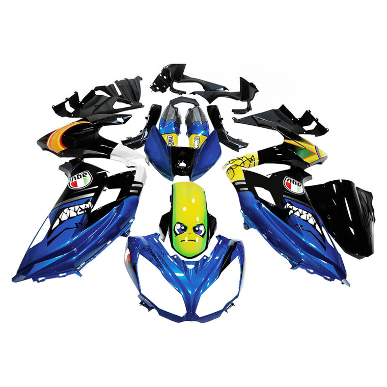 2012-2016 Kawasaki ER-6F Ninja650 Injection Fairing Kit Bodywork Plastic ABS Amotopart Fairing #138