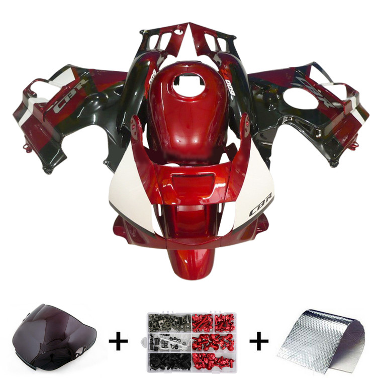 1991-1994 Honda CBR600 F2 Injection Fairing Kit Bodywork Plastic ABS Amotopart Fairing #117