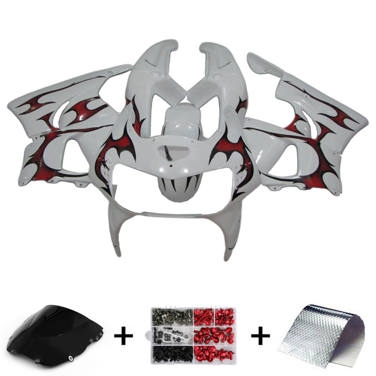 1998-1999 Honda CBR900RR 919 Injection Fairing Kit Bodywork Plastic ABS Amotopart Fairing #124
