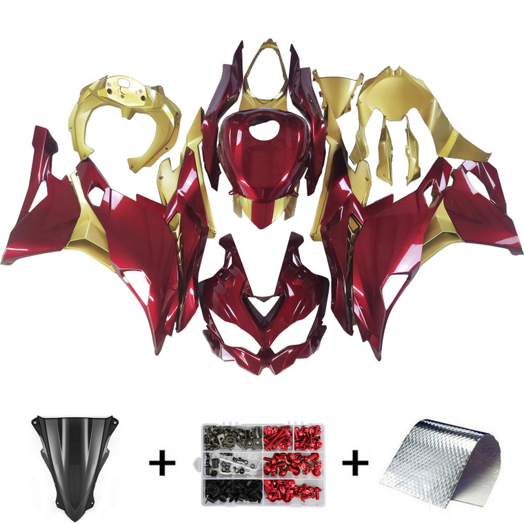 2019-2025 Kawasaki Ninja ZX-25R ZX-4R ZX-4RR Injection Fairing Kit Amotopart Fairing #148