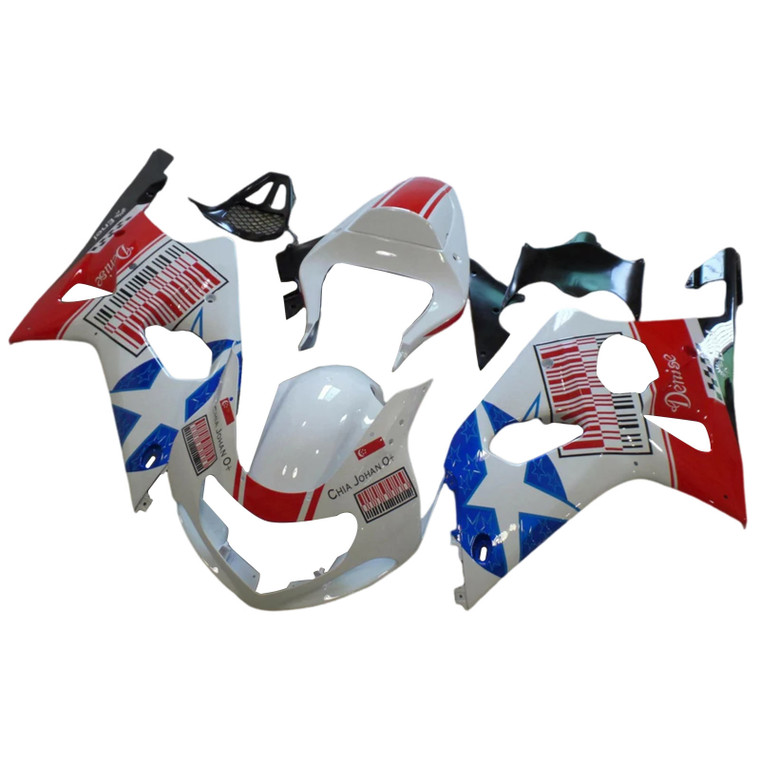 2000-2002 Suzuki GSXR1000 K1 K2 Injection Fairing Kit Bodywork Plastic ABS Amotopart Fairing #163