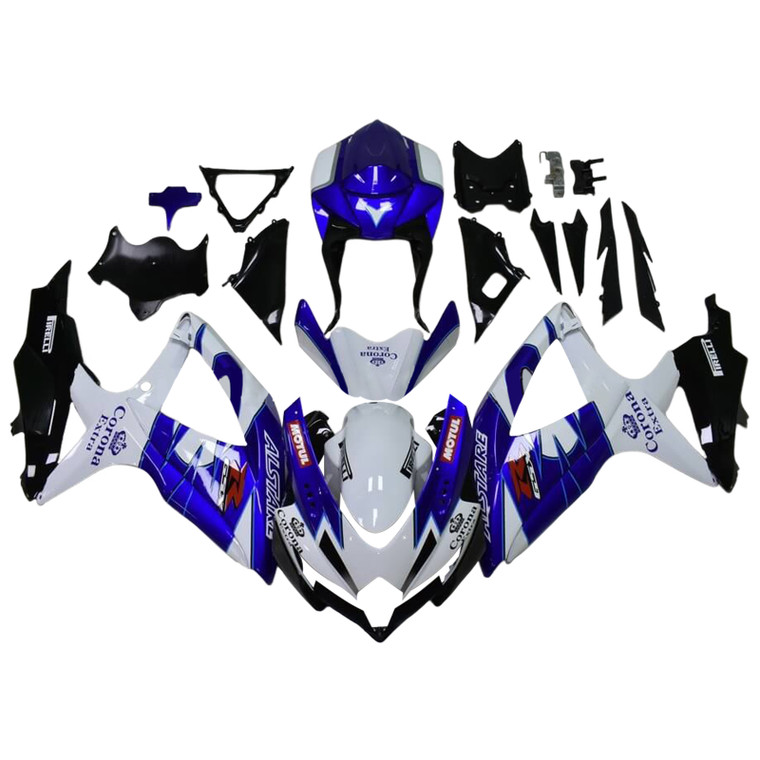 2008-2010 Suzuki GSXR600 GSXR750 GSXR 600/750 K8 Injection Fairing Kit Bodywork Plastic ABS Amotopart Fairing #183