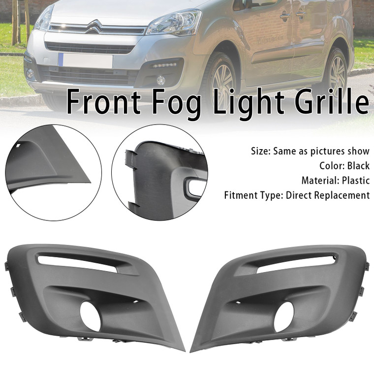 2015-2018 Peugeot Partner 2 Front Fog Light Grille 1513564680 Generic