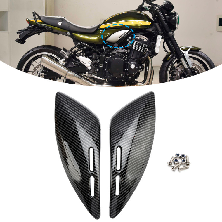 2018-2024 Kawasaki Z900RS Tank Side Panel Cover Fairing Carbon Generic