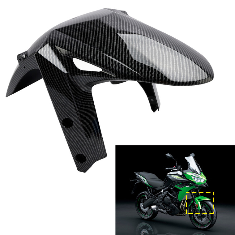 2022-2024 Kawasaki Versys650/ KLE650 Front Fender Mudguard Fairing Carbon Generic