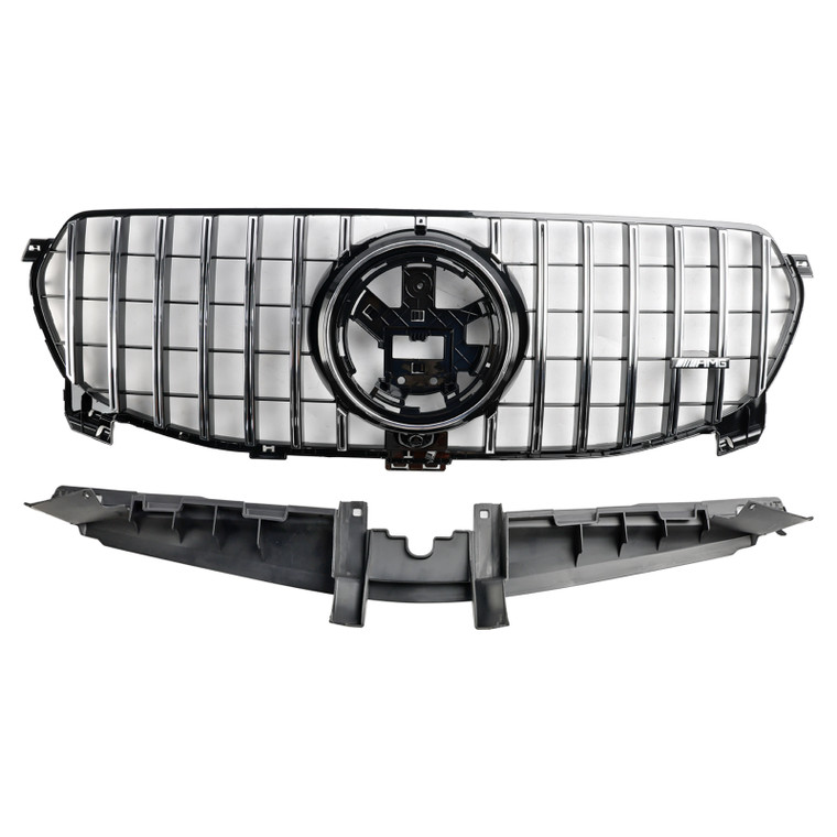2020-2022 Mercedes-Benz GLE-Class W167 Standard Version Front Bumper Grille Chrome Black Generic