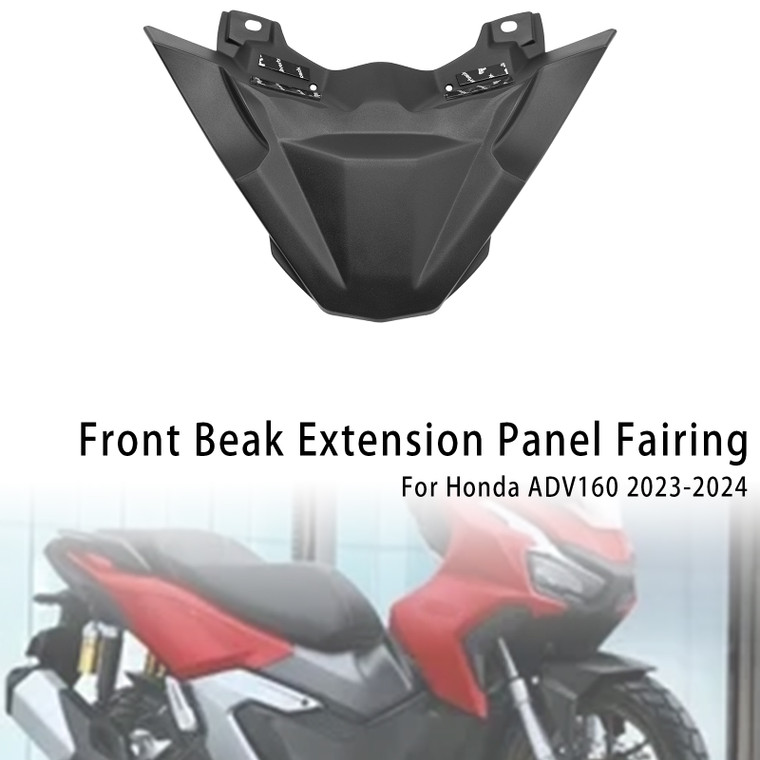 2023-2024 Honda ADV160 Front Beak Extension Panel Fairing Black Generic