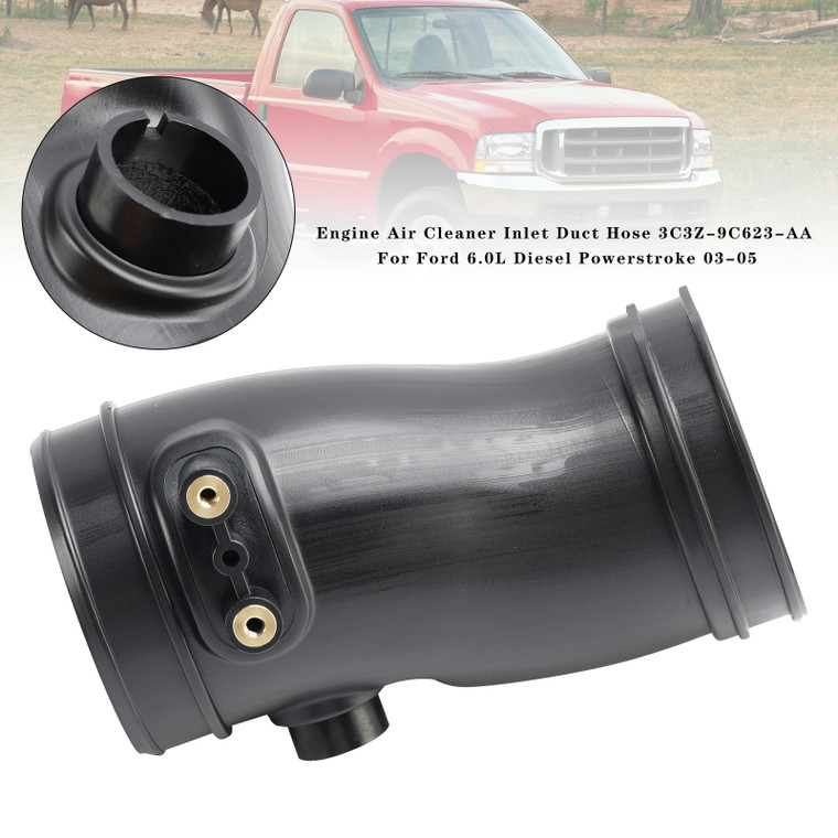 2003-2005 For Ford 6.0L Diesel Powerstroke Engine Air Cleaner Inlet Duct Hose 3C3Z-9C623-AA Generic