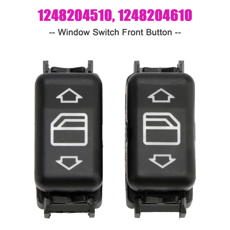 1986-1993 Mercedes Benz W124 S126 W190 2X Console Power Window Switch Front Button Generic