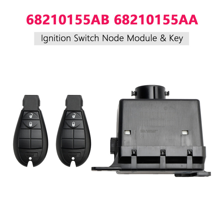 2008-2010 Dodge Journey Grand Caravan Town & Country Ignition Switch Node Module & Key 68210155AB 68210155AA Generic