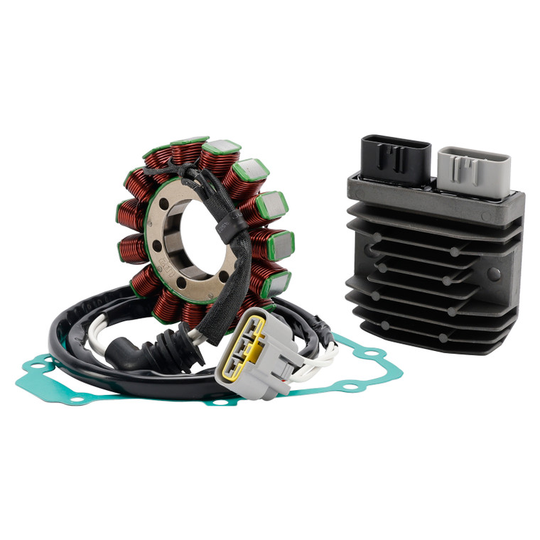 2009-2014 Yamaha YZF R1 Magneto Coil Stator+Voltage Regulator+Gasket Assy Generic