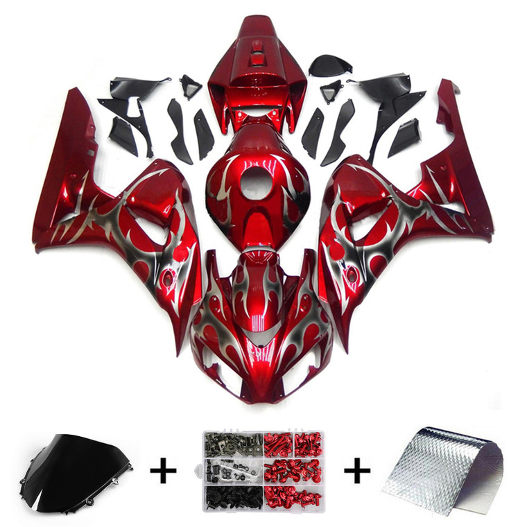 2006-2007 Honda CBR1000RR Injection Fairing Kit Bodywork Plastic ABS Amotopart Fairing #214