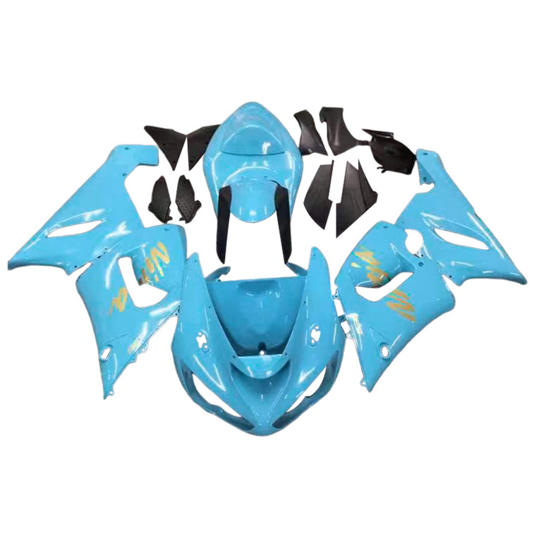 2005-2006 Kawasaki ZX6R 636 ZX 6R Injection Fairing Kit Bodywork Plastic ABS Amotopart Fairing #040
