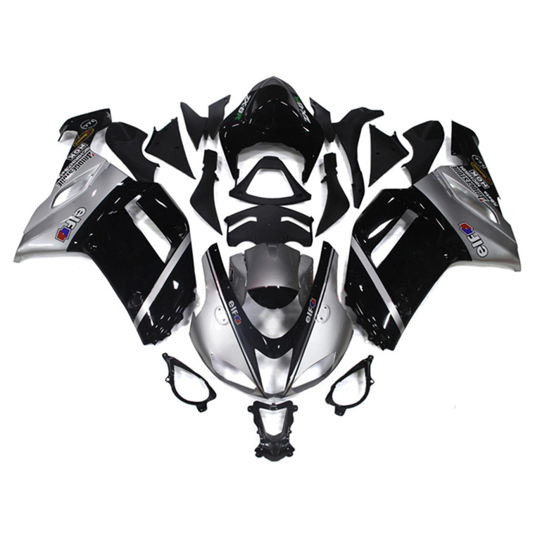 2007-2008 Kawasaki ZX6R 636 ZX 6R Injection Fairing Kit Bodywork Plastic ABS Amotopart Fairing #030