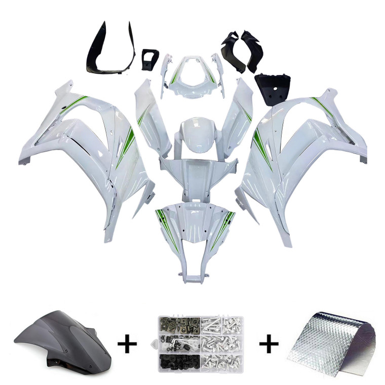 2011-2015 Kawasaki ZX10R Injection Fairing Kit Bodywork Plastic ABS Amotopart Fairing #133