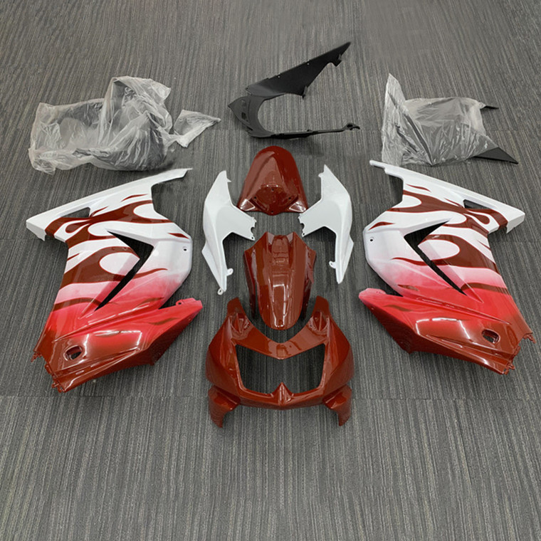 2008-2012 Kawasaki EX250 Ninja250R Injection Fairing Kit Bodywork Plastic ABS Amotopart Fairing #126