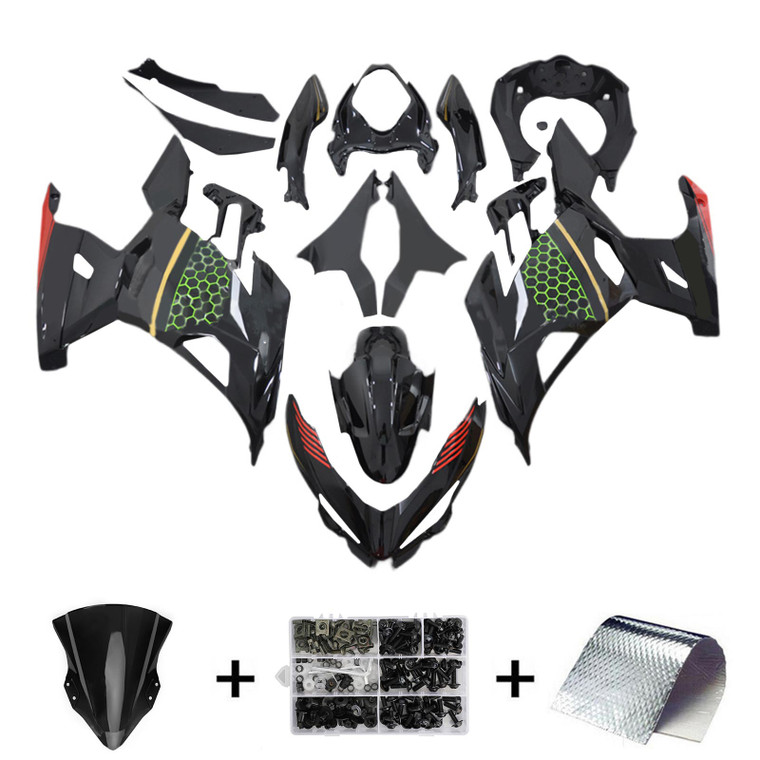 2018-2024 Kawasaki EX400 Ninja400 Injection Fairing Kit Bodywork Plastic ABS Amotopart Fairing #139