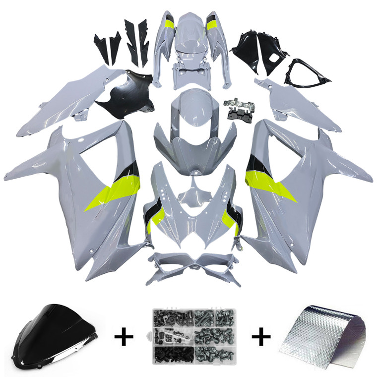 2008-2010  Suzuki GSXR 600/750 K8 Injection Fairing Kit Bodywork Plastic ABS Amotopart Fairing #168