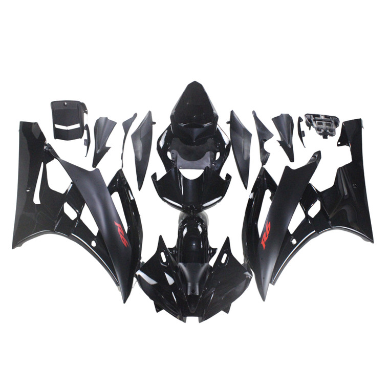 2006-2007 Yamaha YZF 600 R6 Injection Fairing Kit Bodywork Plastic ABS Amotopart Fairing #169
