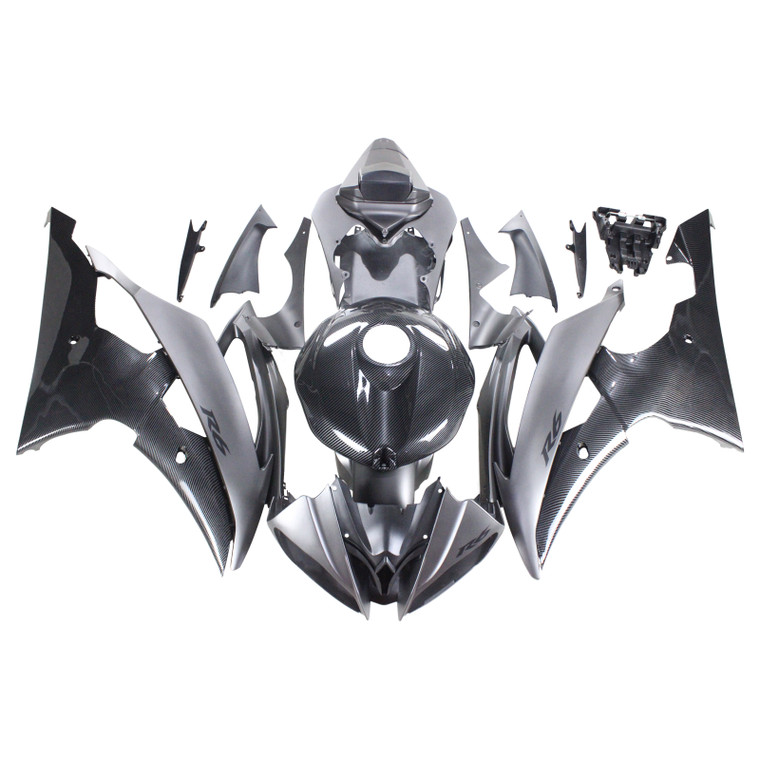 2008-2016 Yamaha YZF 600 R6 Injection Fairing Kit Bodywork Plastic ABS Amotopart Fairing #194