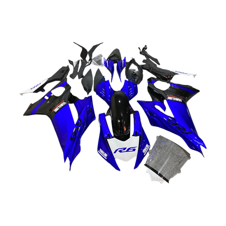 2017-2023 Yamaha YZF-R6 Injection Fairing Kit Bodywork Plastic ABS Amotopart Fairing #117
