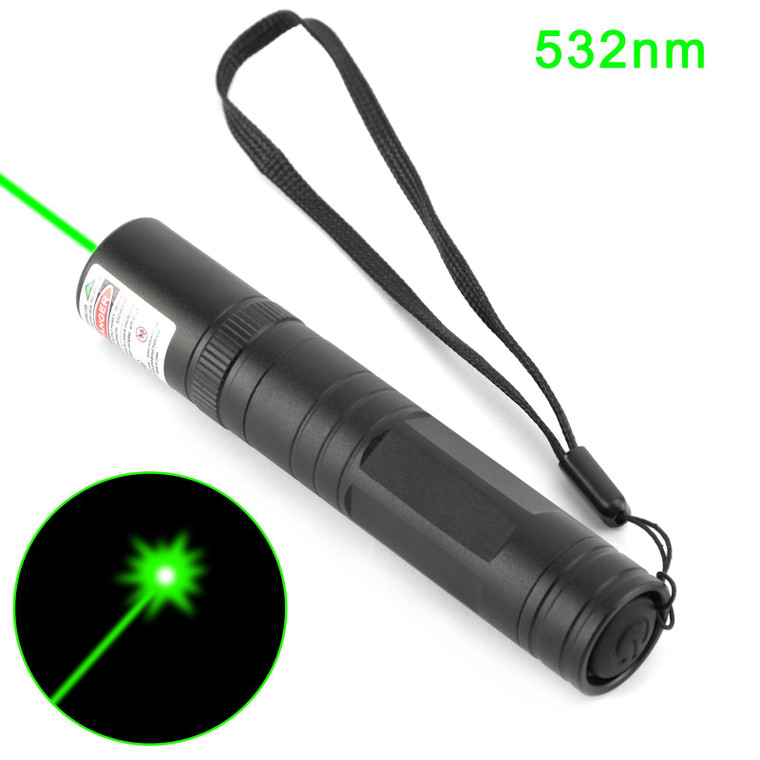 Tactical 532nm Green Laser Pointer Pen Visible Beam Light Lazer