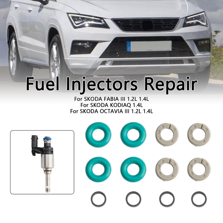 2014-2018 AUDI A1 A3 A4 4PCS Fuel Injector Service Kit O-Ring 0261500354 Generic