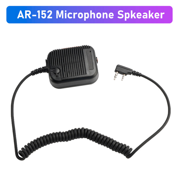 AR-152 Microphone Speaker for TK-208 TH-D7 RPU416A KG669 TG-K4AT PX-777 Black