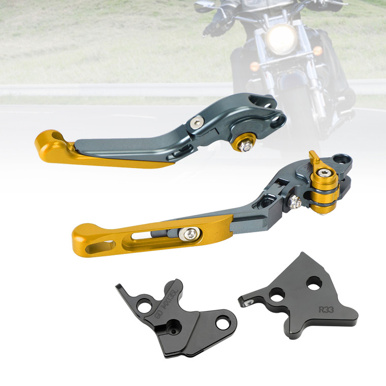 2005-2014 YAMAHA YBR125 Adjustable Clutch Brake Lever Gold Generic