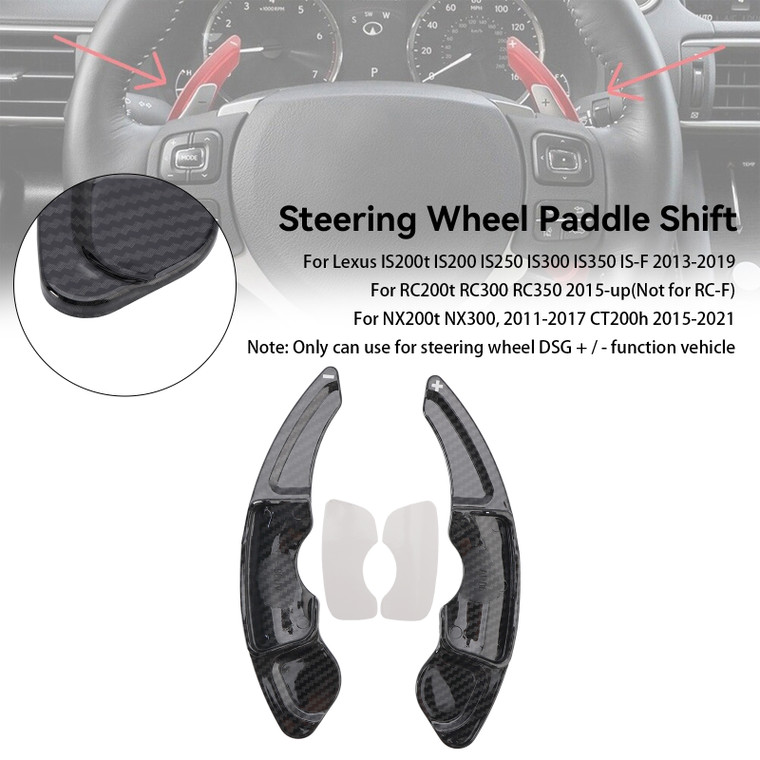 2011-2017 NX200t NX300 Left & Right Steering Wheel Paddle Shift Set Generic