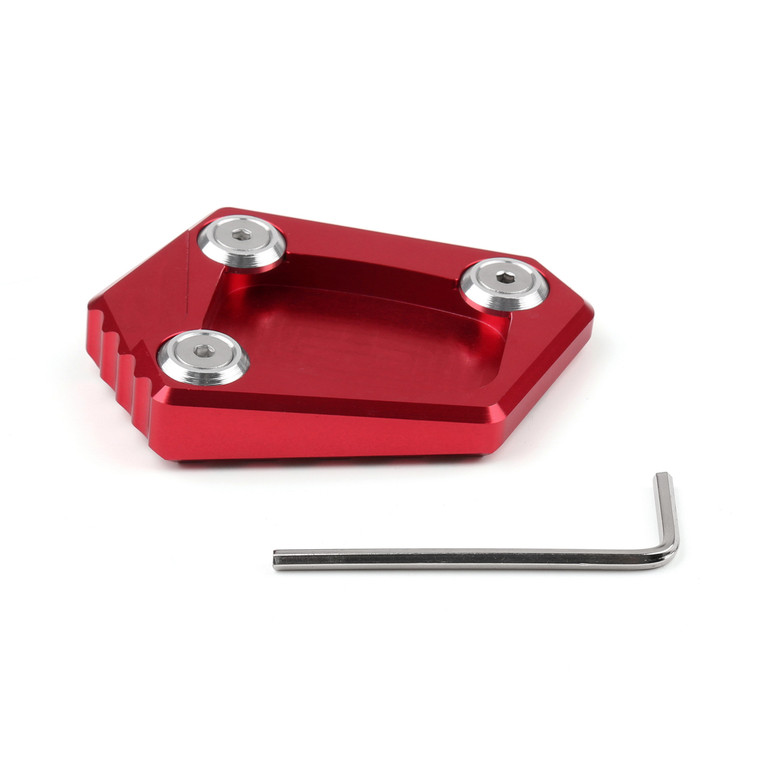 Side Stand Kickstand Plate Pad For Honda NC700 S/X FORZA 300 CB400 CBR250R X-ADV Red