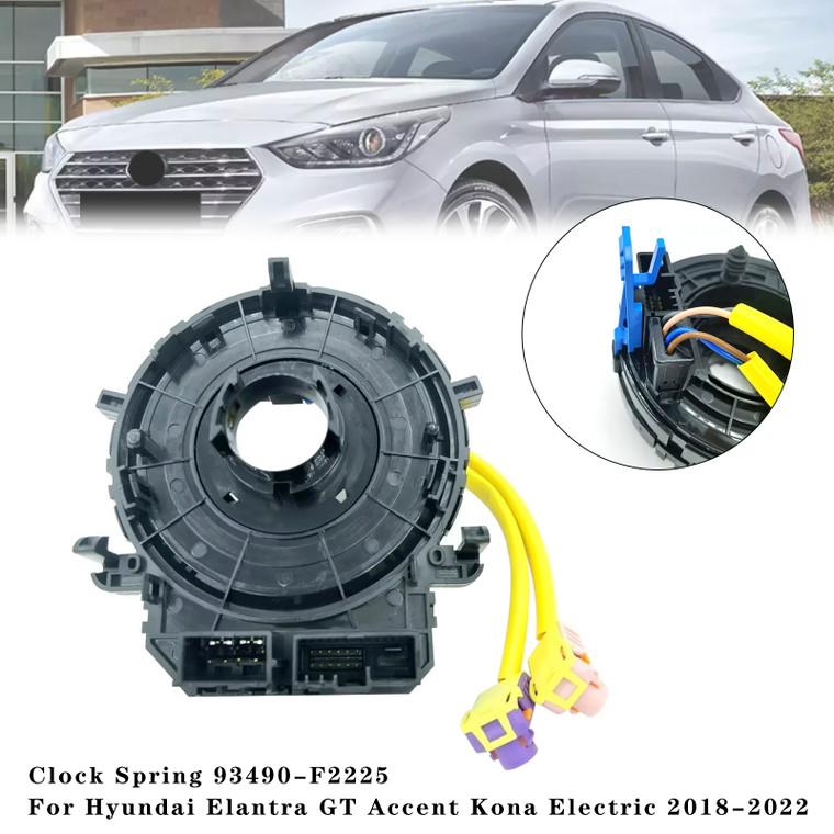 2018-2022 Hyundai Elantra GT Accent Kona Electric Clock Spring 93490-F2225 Generic