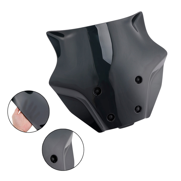 2024-2025 YAMAHA MT-09/SP Windshield WindScreen + Bracket Black Generic