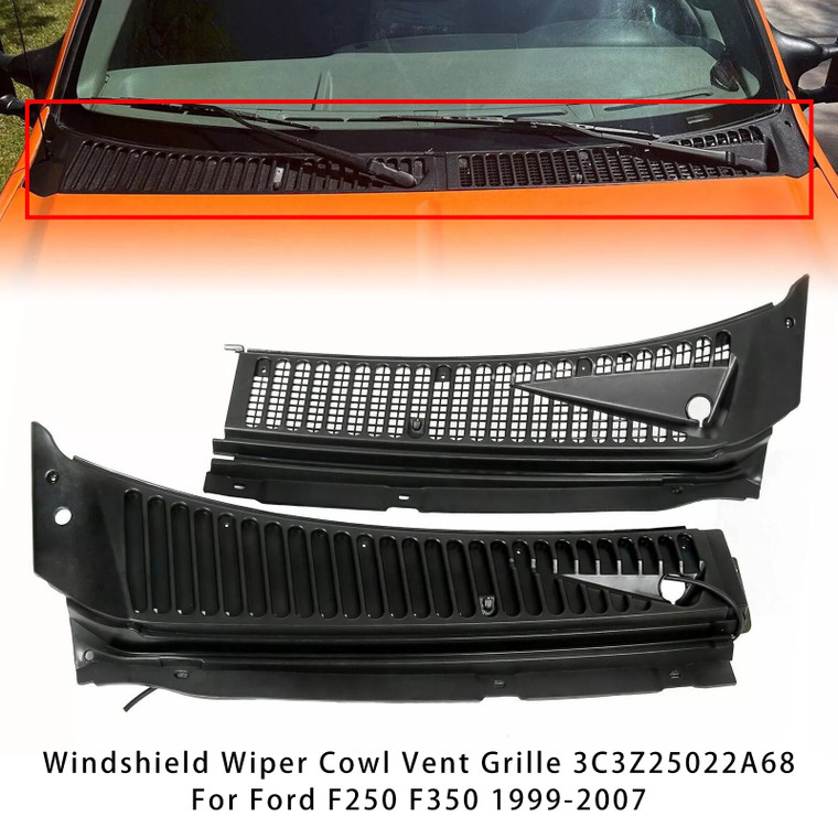 1999-2007 Ford F250 F350 Windshield Wiper Cowl Vent Grille 3C3Z25022A68 Generic