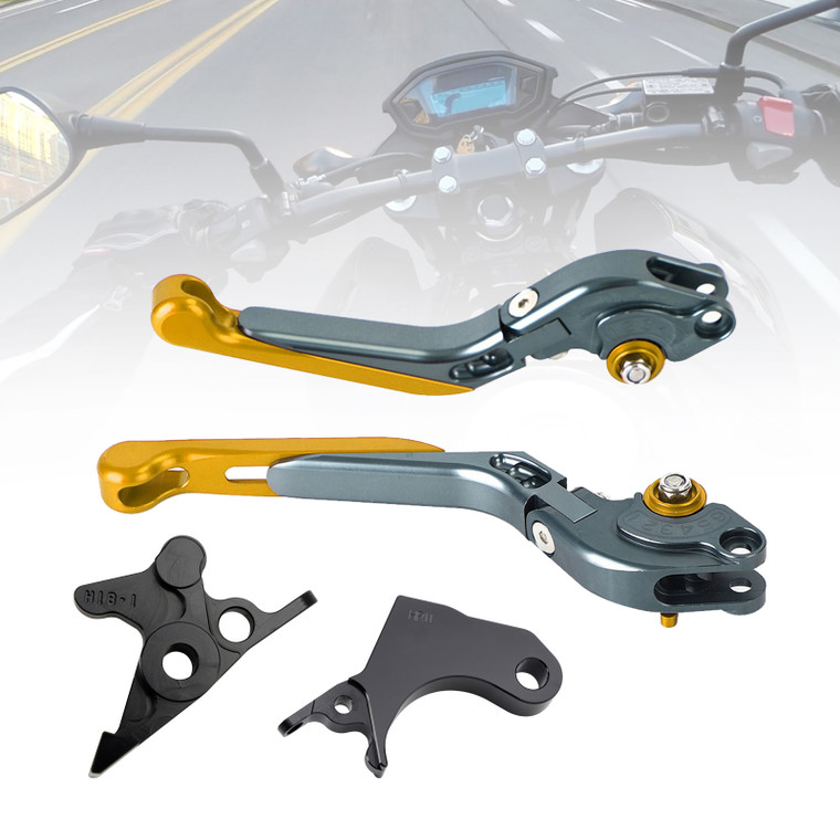 2022-2024 HONDA CRF1100L Africa Twin Adjustable Folding Extendable Racing Brake & Clutch Levers Gold T Generic