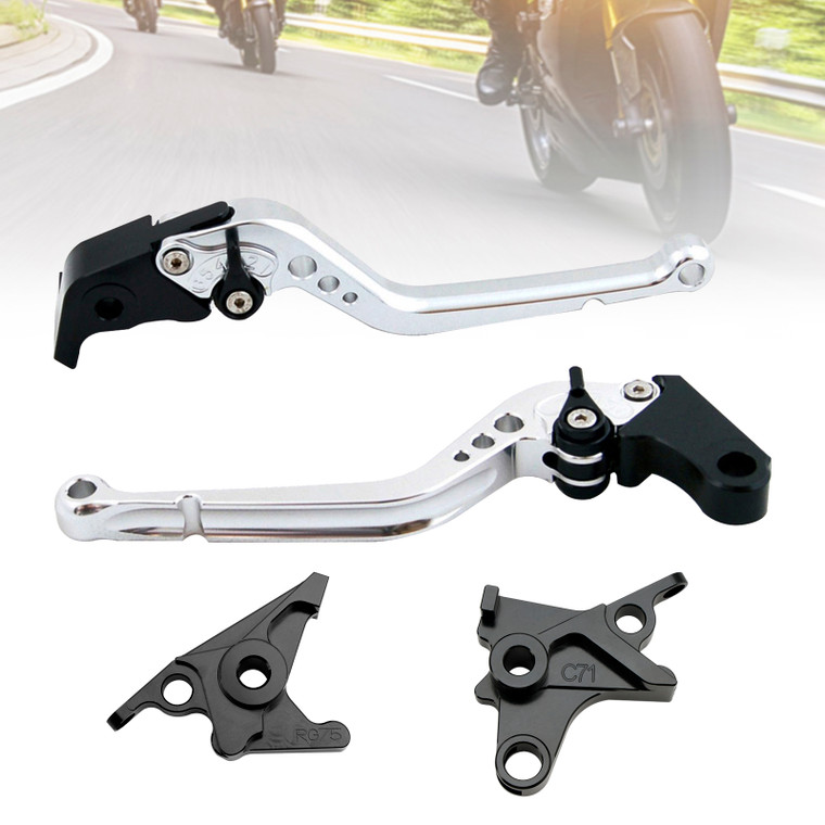 2017-2023 BMW R NINE T PURE RACER SCRAMBLER URBAN Racing Brake & Clutch Levers Silver Generic