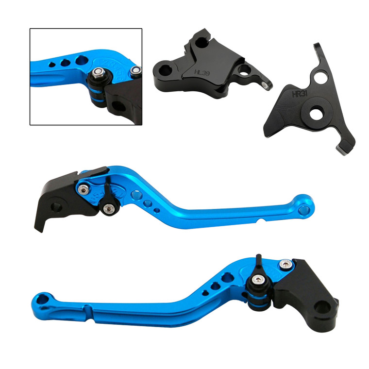 2021-2023 CFMOTO 450SS 450SR Long Clutch Brake Lever Blue Generic